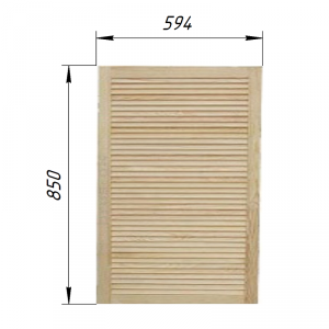 Жалюзийная дверца 594х850